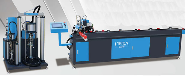 壓緊款中空玻璃自動打膠機解決鋼化玻璃(lí)開口問題